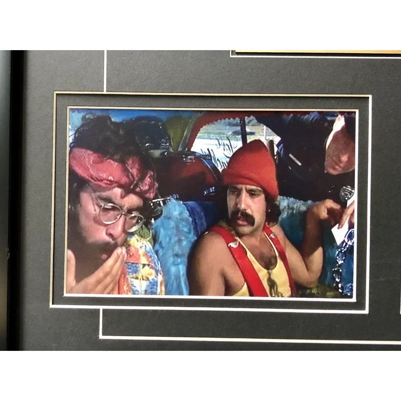 Cheech & Chong Signed "MUF DVR" Movie Car License Plate Framed Collage BAS Auto Up in Smoke