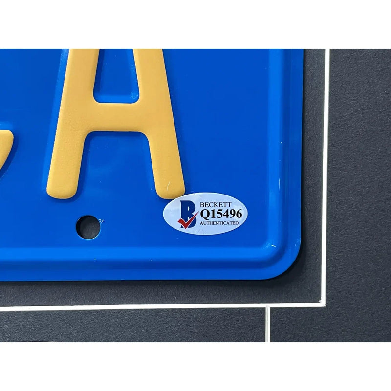 Cheech & Chong Signed "Yesca" Movie Car License Plate Framed Collage BAS Auto