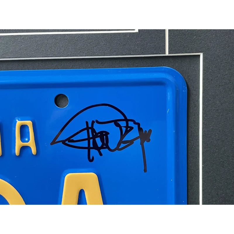 Cheech & Chong Signed "Yesca" Movie Car License Plate Framed Collage BAS Auto