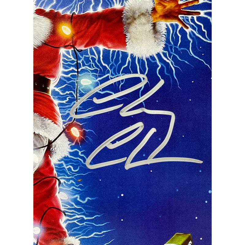 Chevy Chase Beverly D'Angelo Randy Quaid Signed Christmas Vacation 12x18 Poster Framed JSA COA