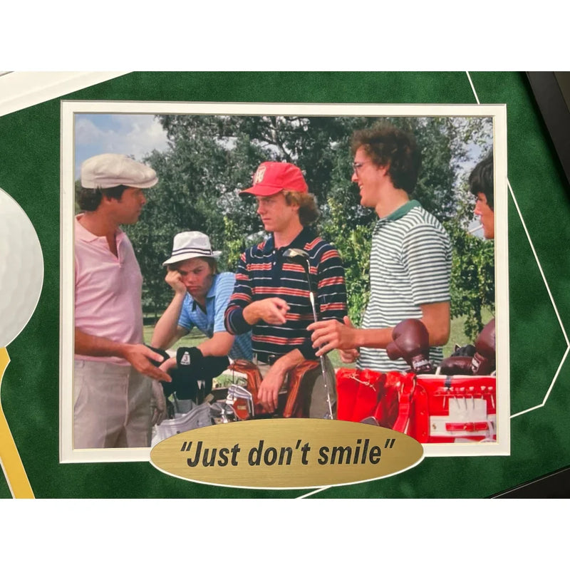Chevy Chase Signed Caddyshack Flag Frame Collage COA Bushwood Pin Autographed