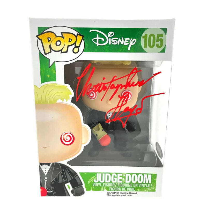 Christopher Lloyd Signed Judge Doom "Who Framed Roger Rabbit" Funko Pop PSA/DNA COA