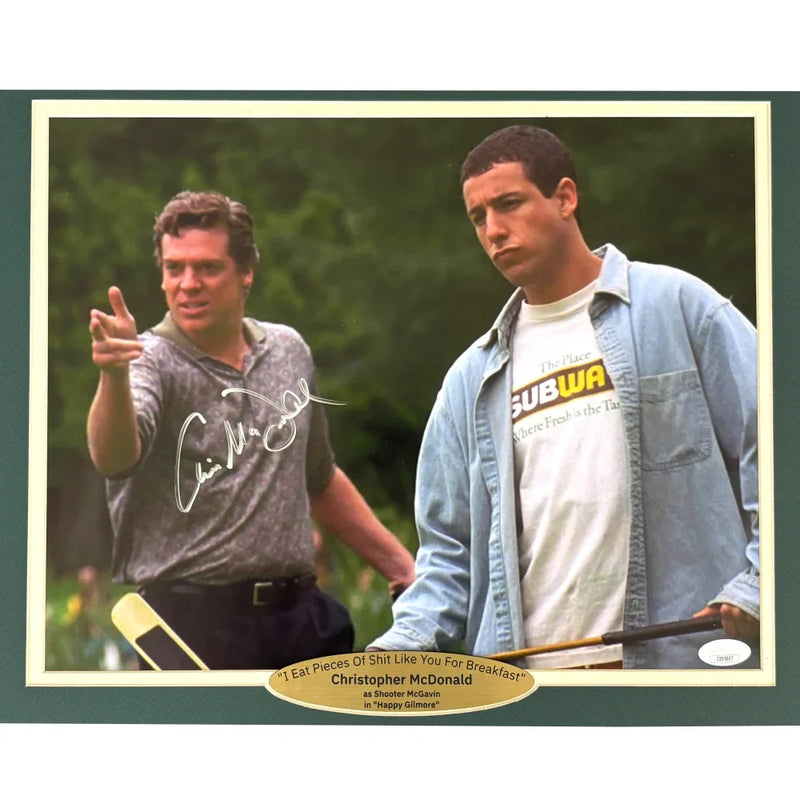 Christopher McDonald Autographed Shooter McGavin Happy Gilmore 11x14 Photo JSA COA Signed