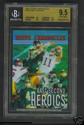 BGS 9.5 Topps Chronicles Reggie Bush/Matt Leinart Card