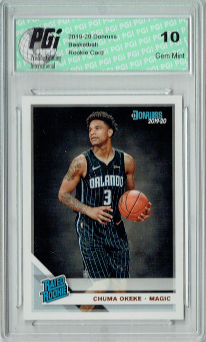 Chuma Okeke 2019 Donruss Basketball #215 Gem Mint Rookie Card PGI 10