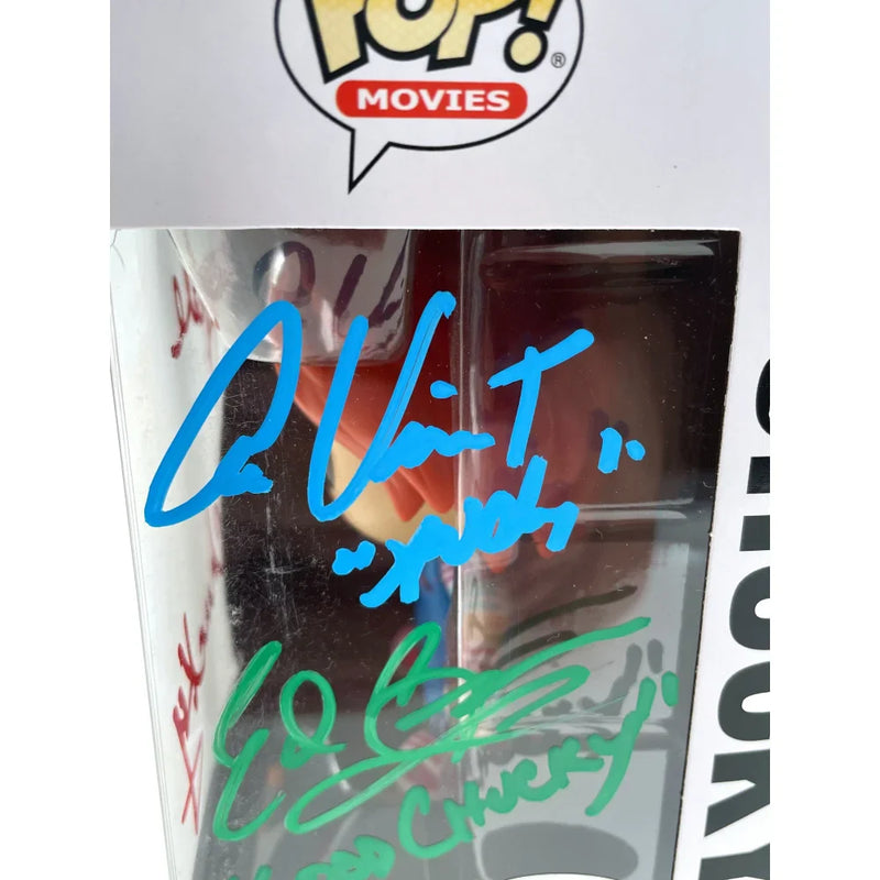 Chucky Funko Pop #1249 Signed X3 Ed Gale Alex Vincent Edan Gross JSA COA Autographed