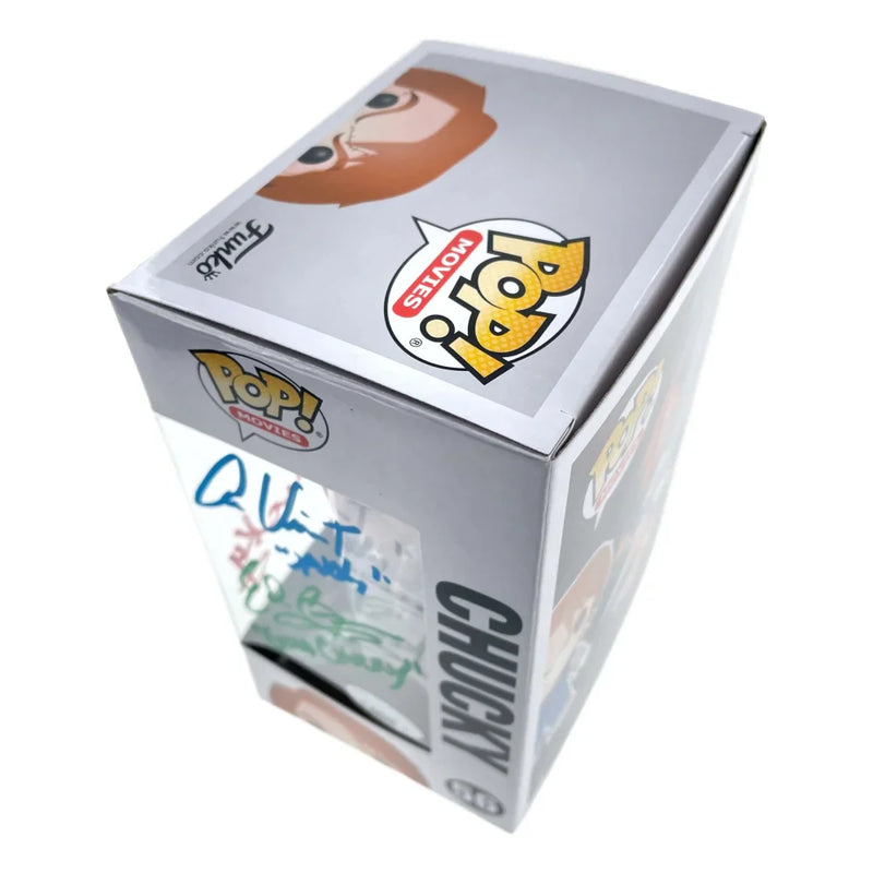 Chucky Funko Pop #56 Signed X3 Ed Gale Alex Vincent Edan Gross JSA COA Autographed Child's Play