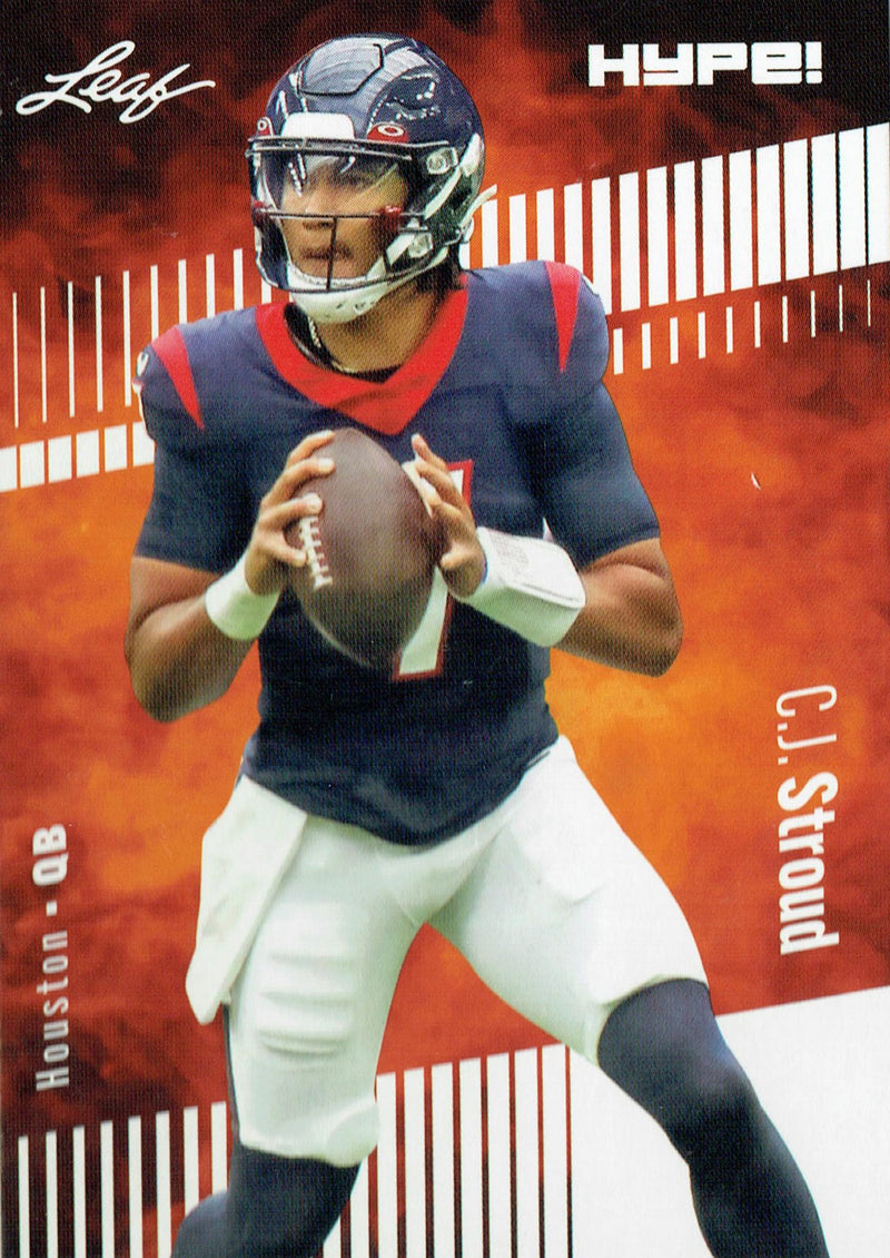 Mint C.J. Stroud 2023 Leaf HYPE #106 Just 5000 Ever Made Rookie Card Houston Texans