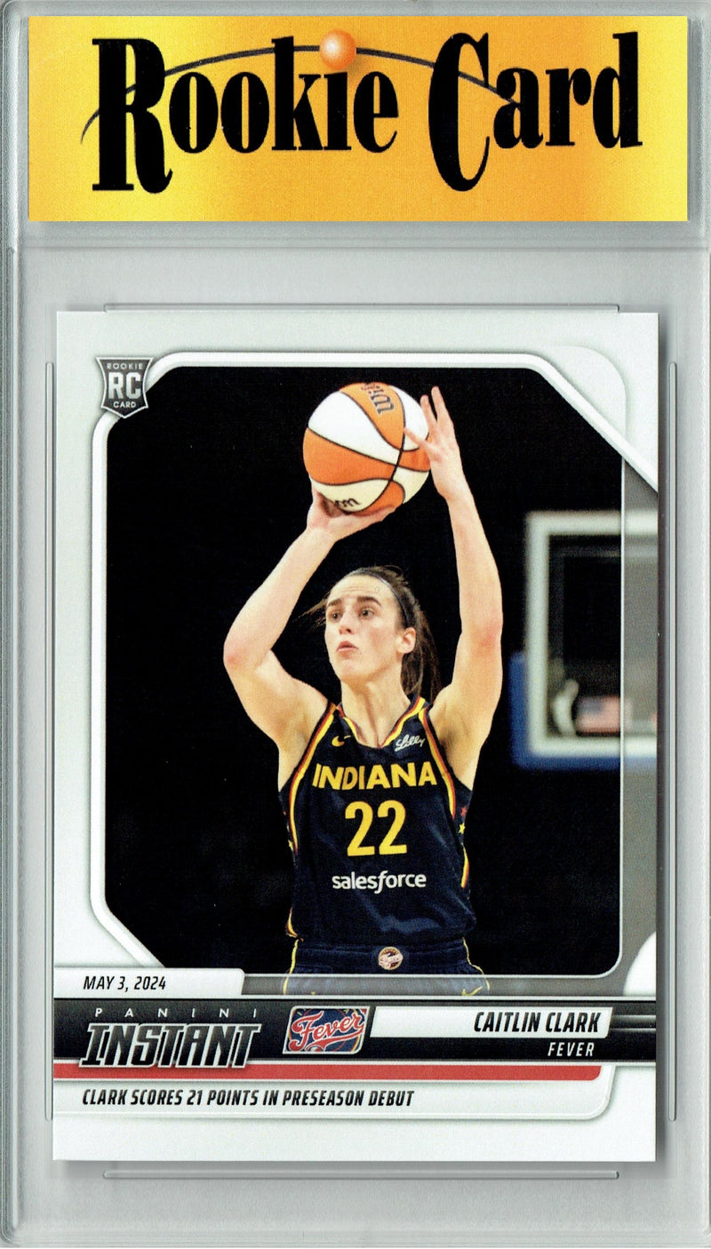 Certified Mint+ Caitlin Clark 2024 Panini Instant #1 21 pts in Debut Rookie Card Indiana Fever