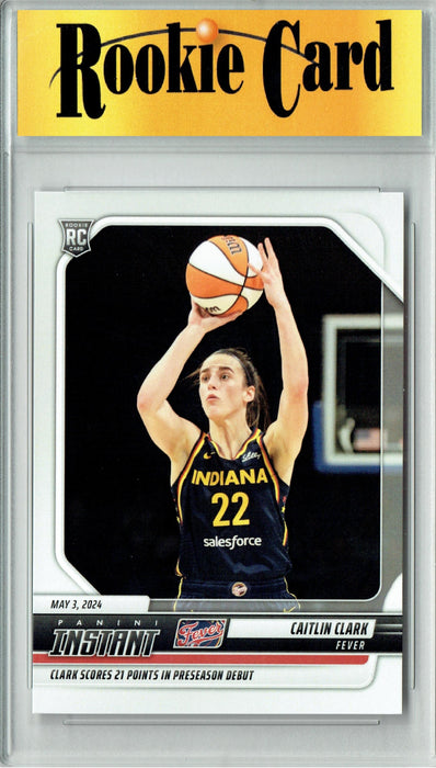 @ Certified Mint+ Caitlin Clark 2024 Panini Instant #1 21 pts in Debut Rookie Card Indiana Fever