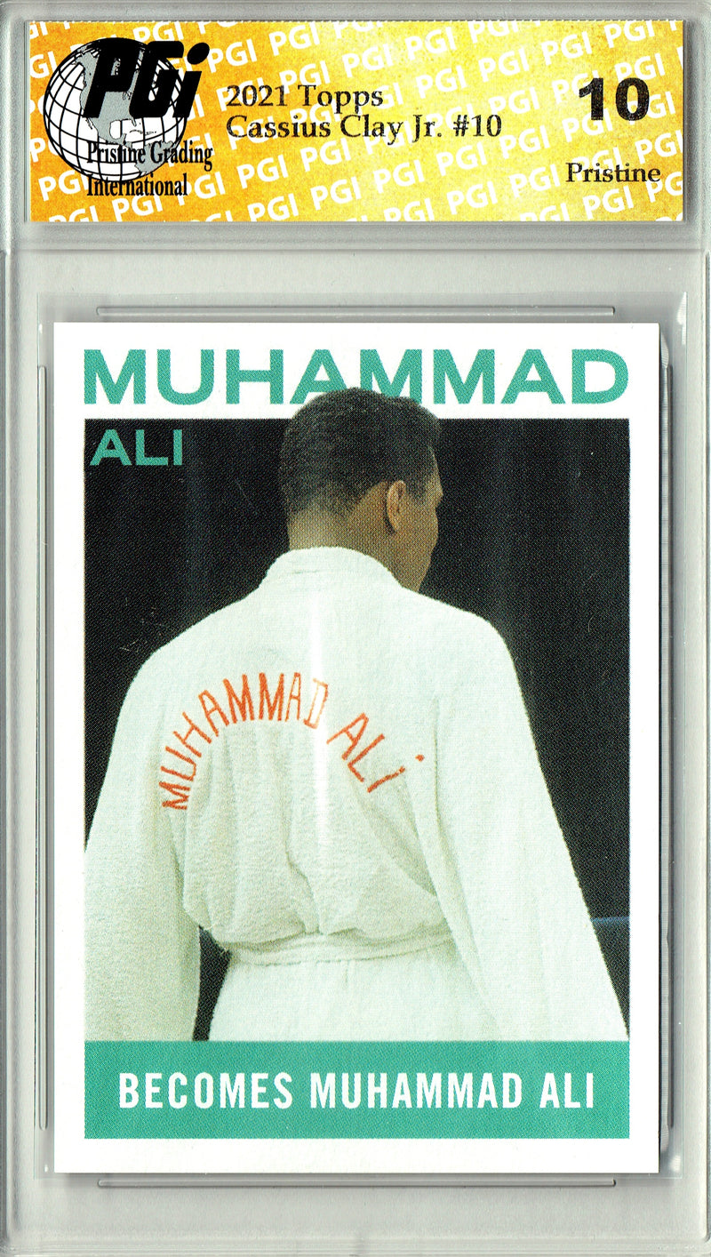 Muhammad Ali 2021 Topps #10 PRISTINE Rare Trading Card PGI 10