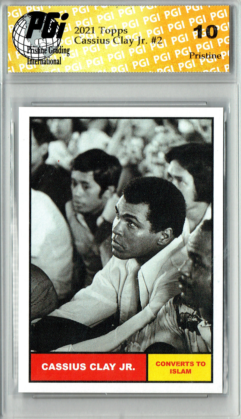 Muhammad Ali 2021 Topps #2 Pristine Card PGI 10