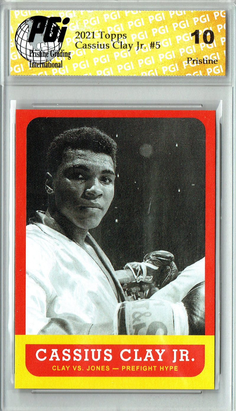 Muhammad Ali 2021 Topps #5 PRISTINE Rare Trading Card PGI 10