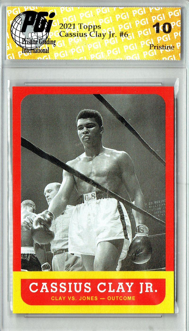 Muhammad Ali 2021 Topps #6 PRISTINE Rare Trading Card PGI 10