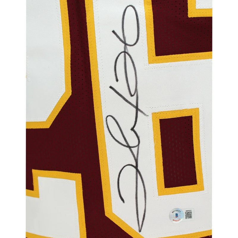 Clinton Portis Autographed Washington Commanders Burgundy Jersey BAS COA Signed Redskins