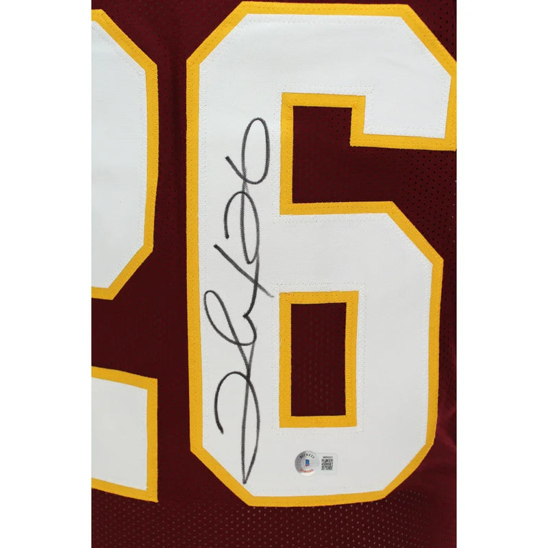 Clinton Portis Autographed Washington Commanders Burgundy Jersey BAS COA Signed Redskins