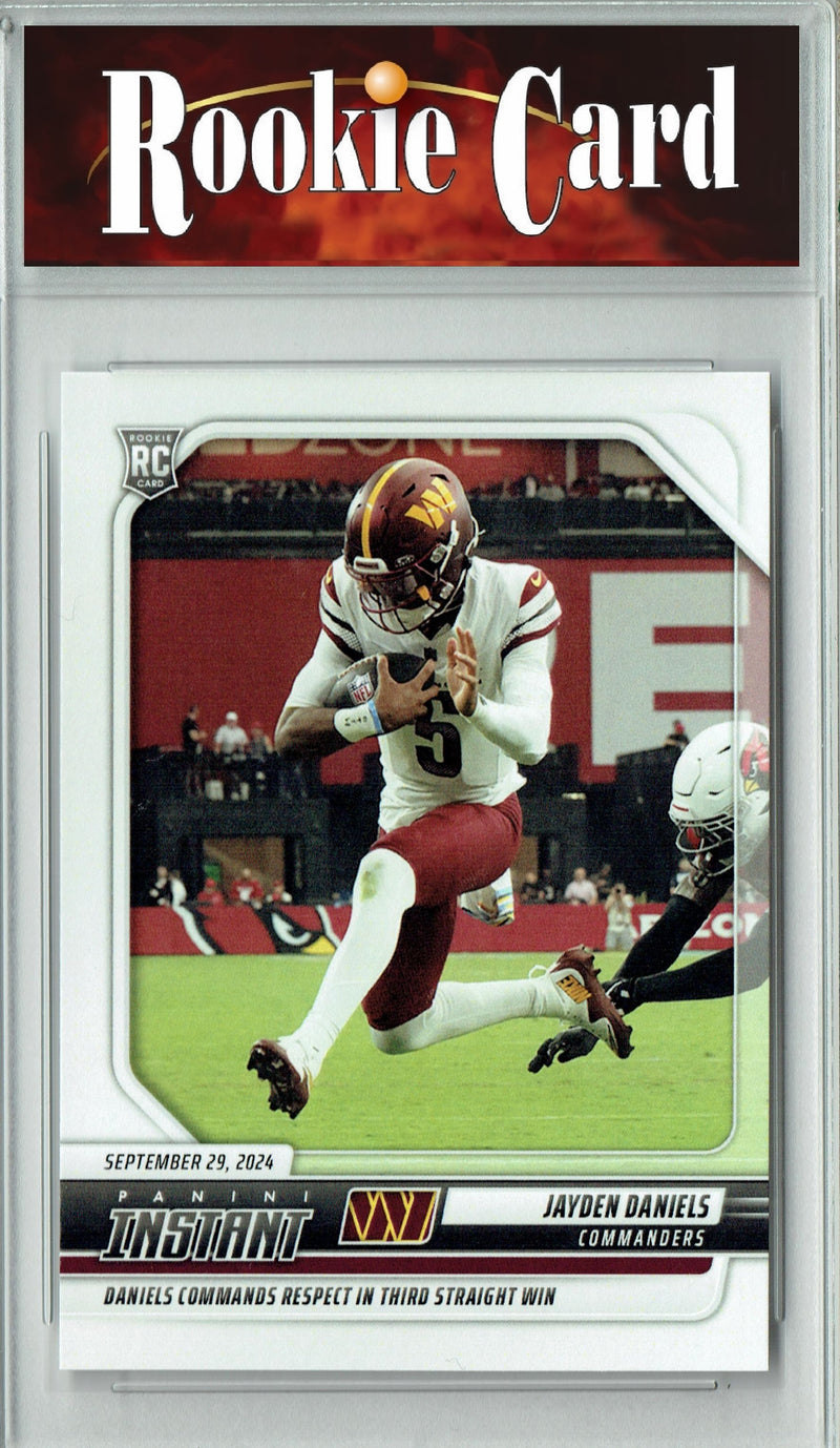 Certified Mint+ Jayden Daniels 2024 Panini Instant #62 Just 4141 Made Rookie Card Washington Commanders