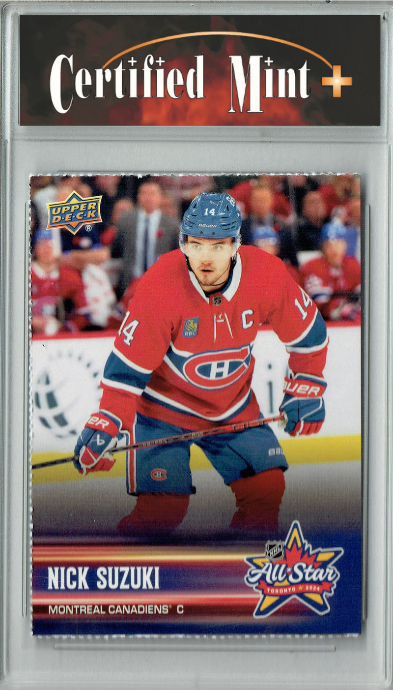 Certified Mint+ Nick Suzuki 2023 Upper Deck #AS-NS All-Star SP Rare Trading Card Montreal Canadiens