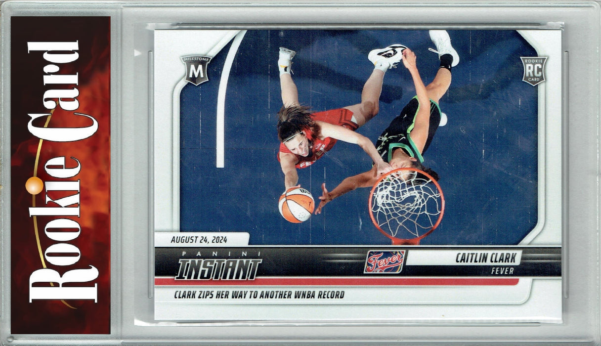 Certified Mint+ Caitlin Clark 2024 Panini Instant #180 Another WNBA Record Rookie Card Indiana Fever