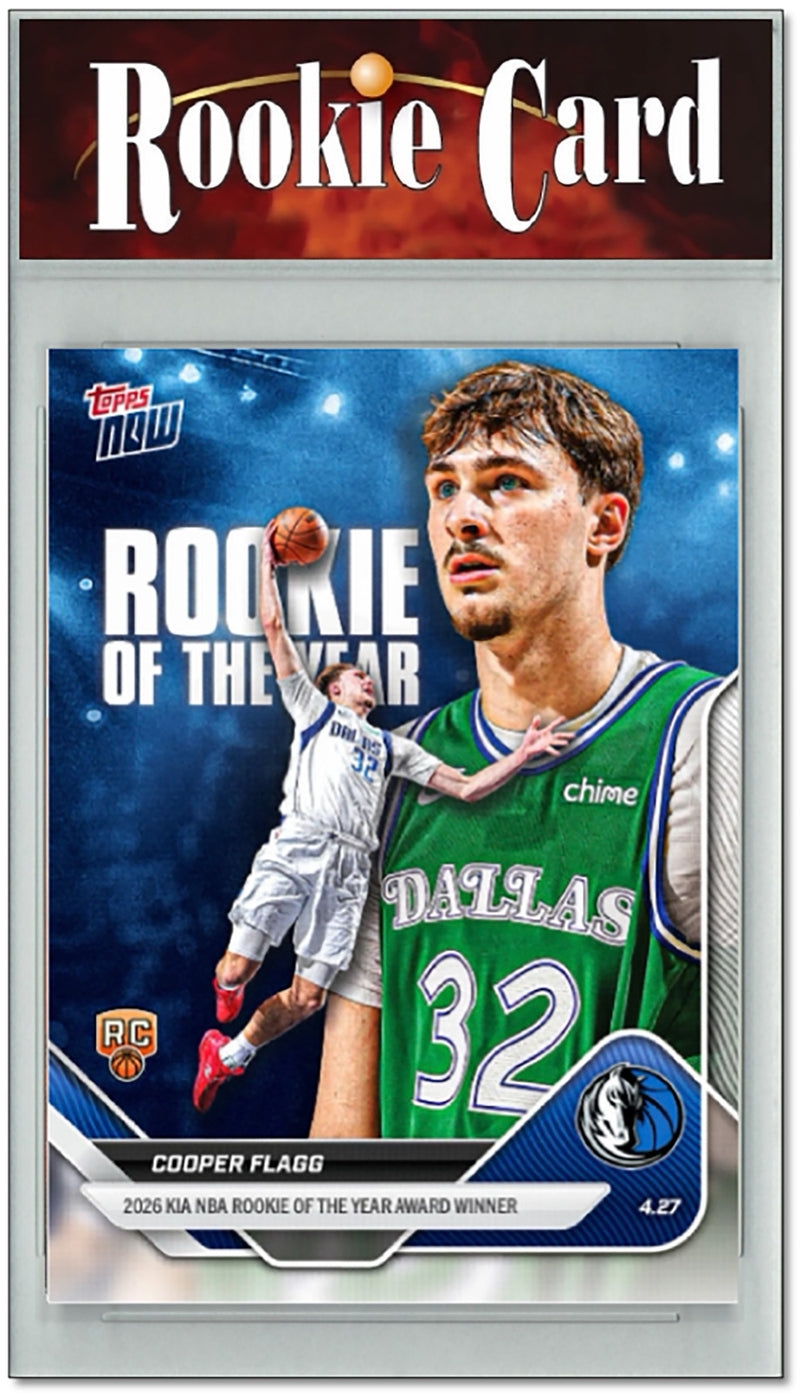 Certified Mint+ Cooper Flagg 2025 Topps Now #ROTY Rookie of the Year Rookie Card Dallas Mavericks