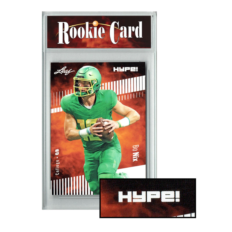 Bo Nix Rookie Card Denver Football Trading Card 2023 Leaf HYPE! #CM-103A 5000 Ever Made!  Certified Mint+