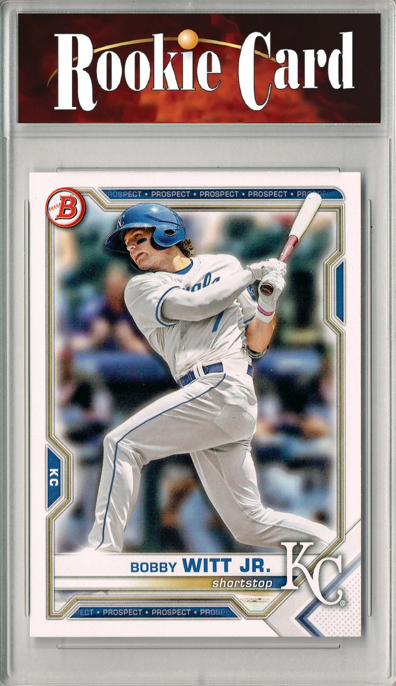 Bobby Witt Jr. Rookie Card Kansas City Royals Baseball Trading Card 2021 Bowman #BD-47 Certified Mint+