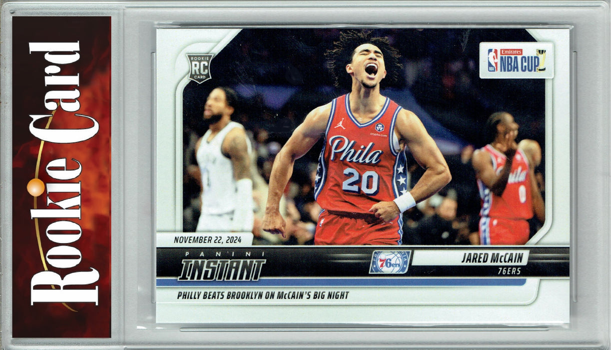 Certified Mint+ Jared McCain 2024 Panini Instant #145 Only 761 Made Rookie Card Philadelphia 76ers