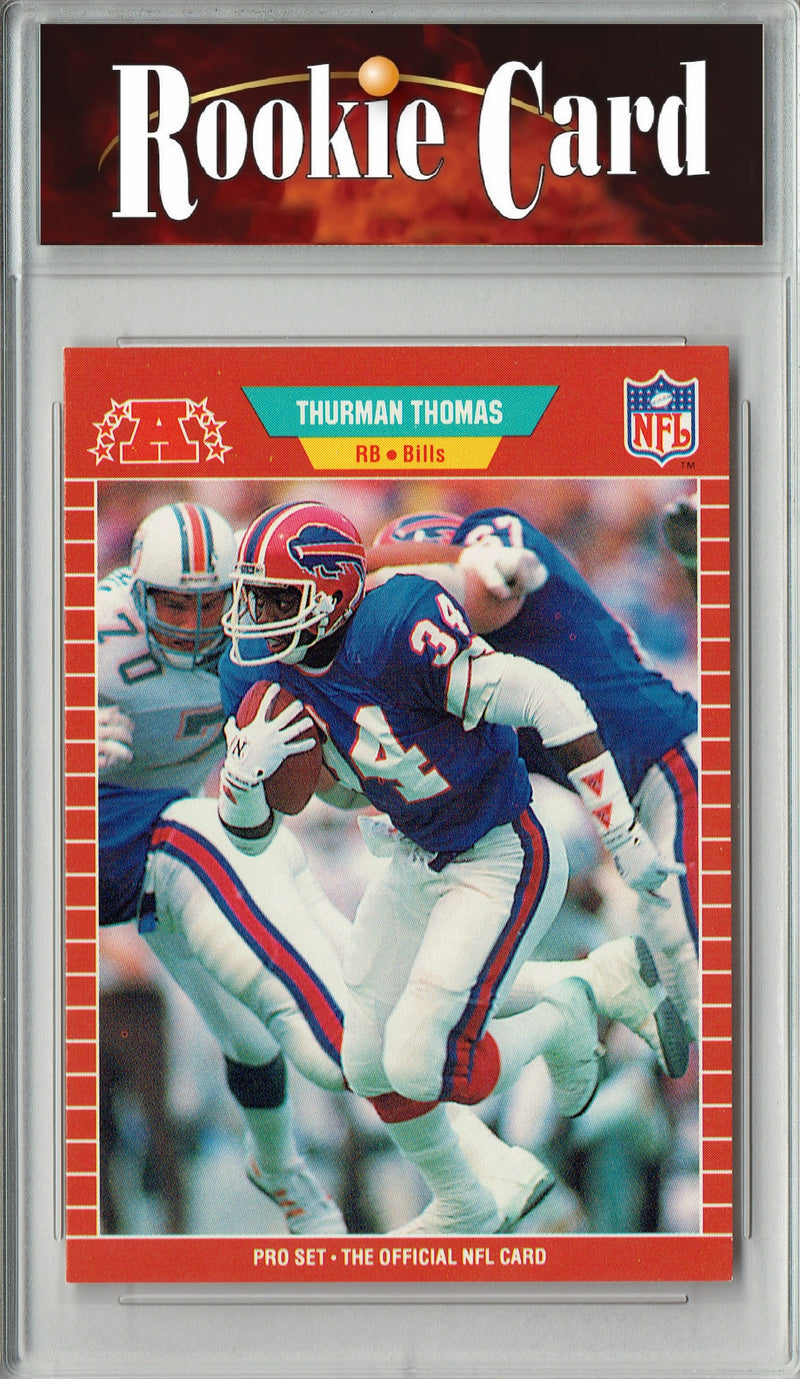 Certified Mint+ Thurman Thomas 1989 Pro Set #32 Hall of Fame Rookie Card Buffalo Bills