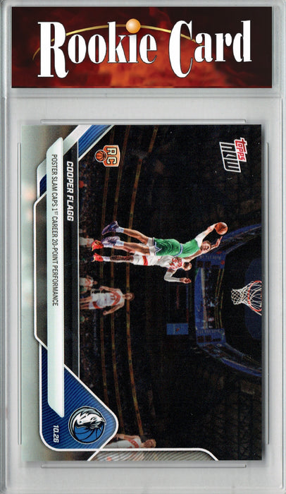 Certified Mint+ Cooper Flagg 2025 Topps Now #28 Poster Slam Rookie Card Dallas Mavericks