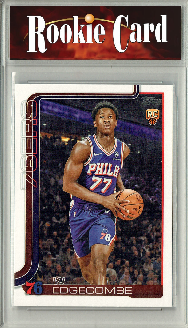 Certified Mint+ V.J. Edgecombe 2025 Topps #203 Flagship Rookie Card Philadelphia 76ers