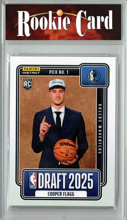 Certified Mint+ Cooper Flagg 2025 Panini Instant #NBADN-1 Draft 2025 Rookie Card Dallas Mavericks