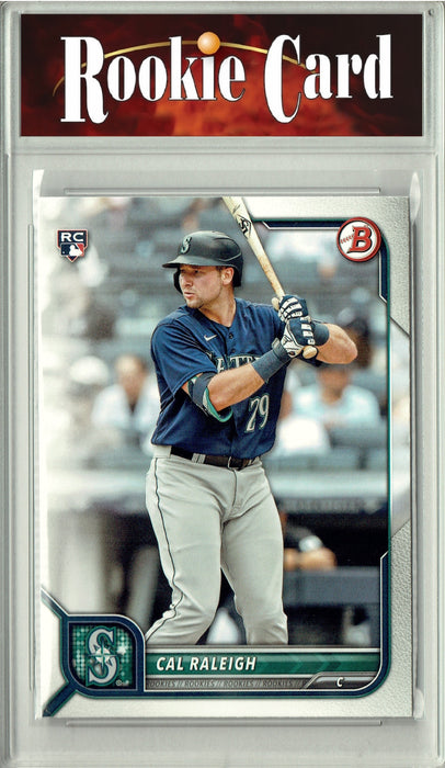 Certified Mint+ Cal Raleigh 2022 Bowman #49 Big Dumper Rookie Card Seattle Mariners