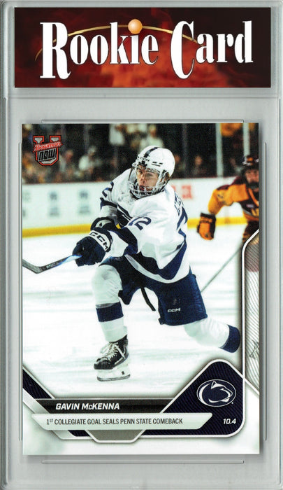 Certified Mint+ Gavin McKenna 2025 Bowman University Now #2 1st College Goal Rookie Card Penn State