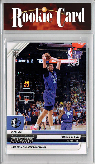 Certified Mint+ Cooper Flagg 2025 Panini Instant #17 Flies High Rookie Card Dallas Mavericks