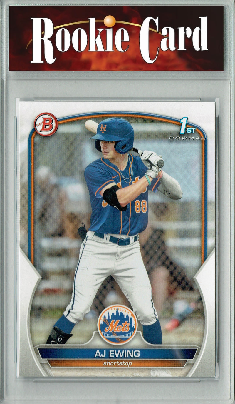 A.J. Ewing 2023 Rookie Card Bowman #BD-152 1st Bowman NY Mets Baseball Trading Card PGI 10 Gem Mint Graded