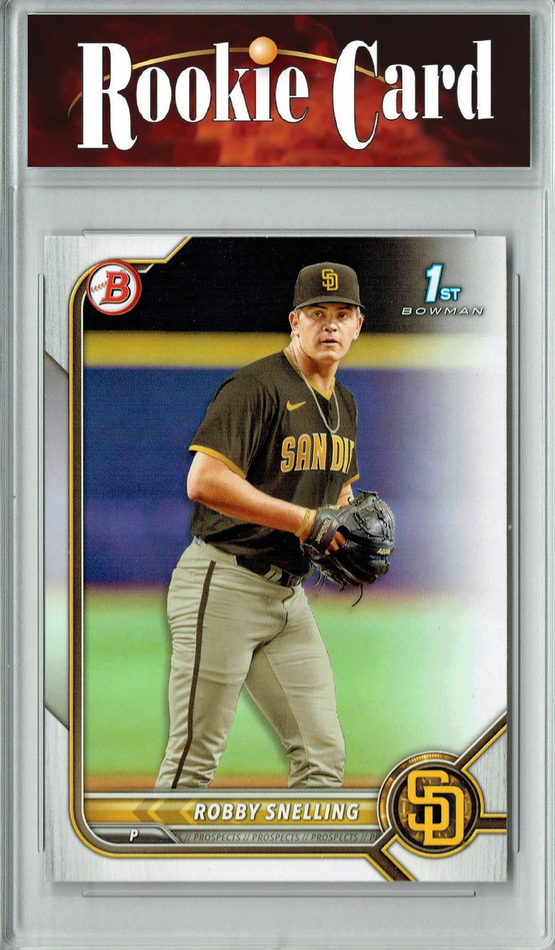 Robby Snelling 2022 Rookie Card Bowman #BD-82 Certified Mint+ San Diego Padres Baseball Trading Card
