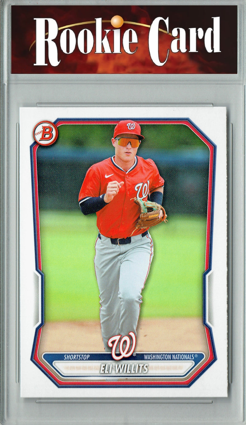 Eli Willits Rookie Card 2026 Bowman #BP-95 0, Certified Mint+ Condition, Washington Nationals Baseball