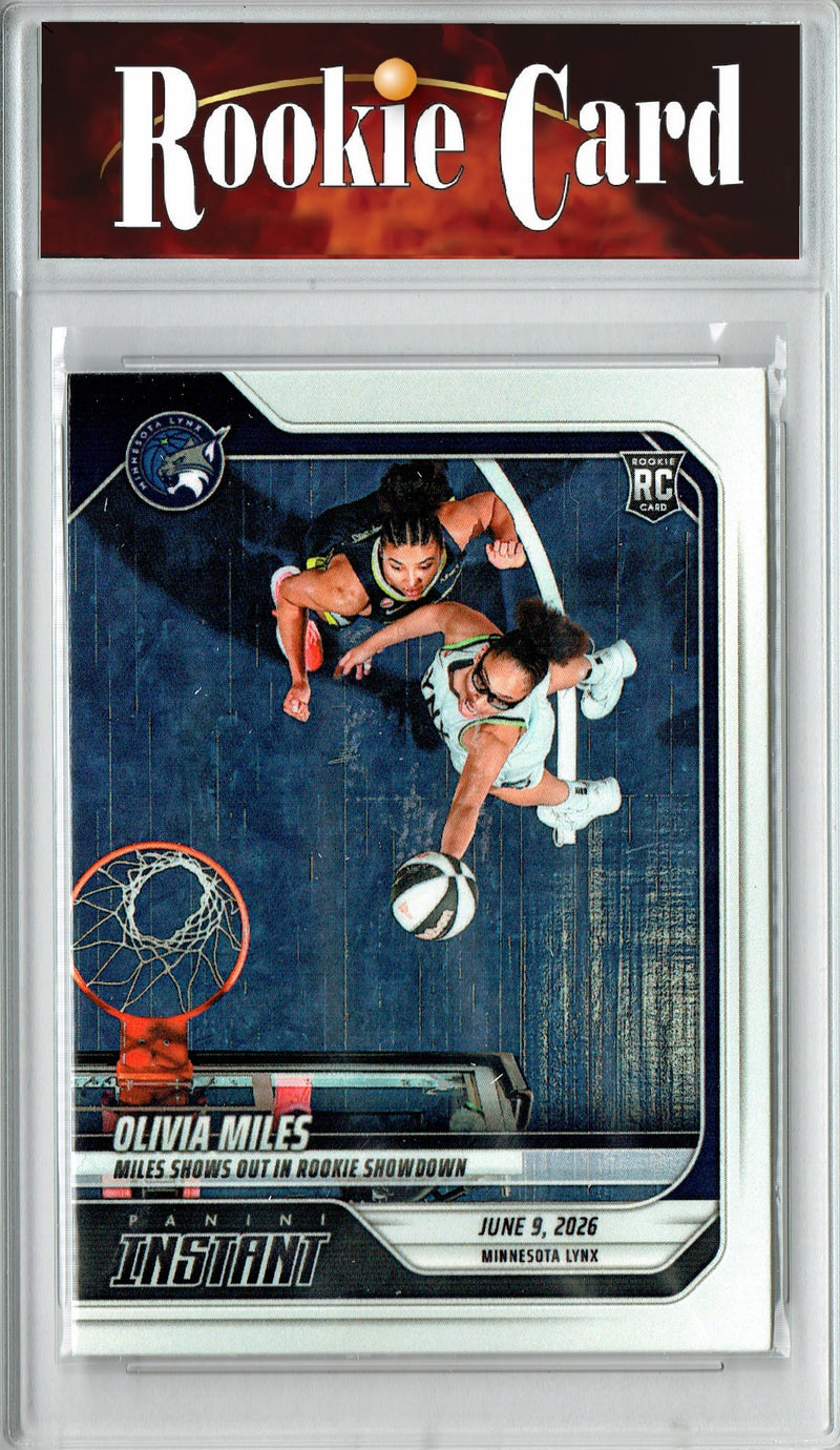 Olivia Miles Rookie Card 2026 Panini Instant #130, Certified Mint+ Condition, Minnesota Lynx Basketball