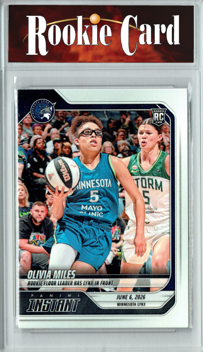 Olivia Miles Rookie Card 2026 Panini Instant #140 Shows Out In Showdown, Certified Mint+ Condition, Minnesota Lynx Basketball