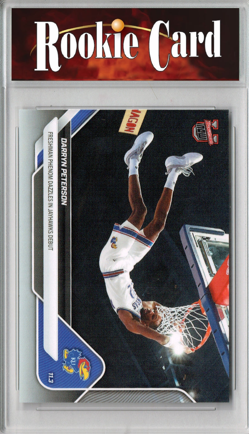 Certified Mint+ Darryn Peterson 2025 Bowman University Now #2 Jayhawks Debut Rookie Card Kansas Jayhawks