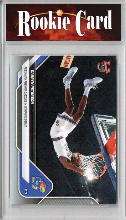 Certified Mint+ Darryn Peterson 2025 Bowman University Now #2 Jayhawks Debut Rookie Card Kansas Jayhawks