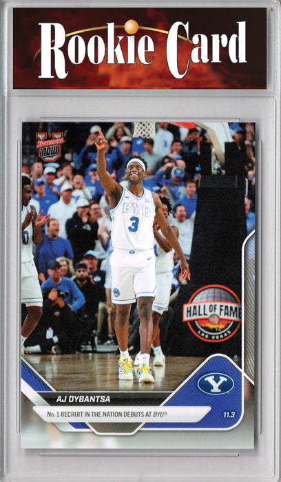 Certified Mint+ A.J. Dybantsa 2025 Bowman University Now #2 #1 Recruit Debuts Rookie Card BYU Cougars