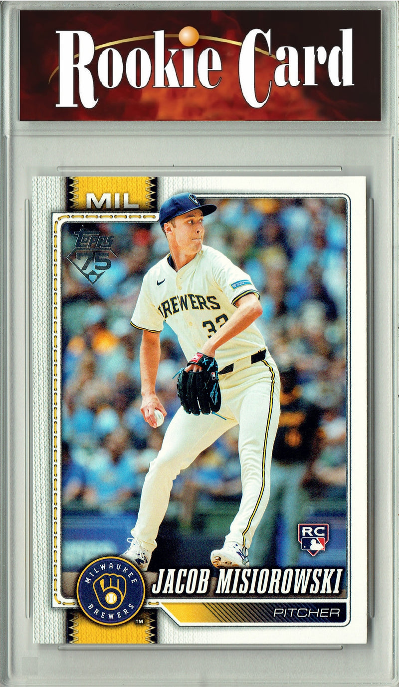 Certified Mint+ Jacob Misiorowski 2026 Topps #10 Rookie Card Milwaukee Brewers