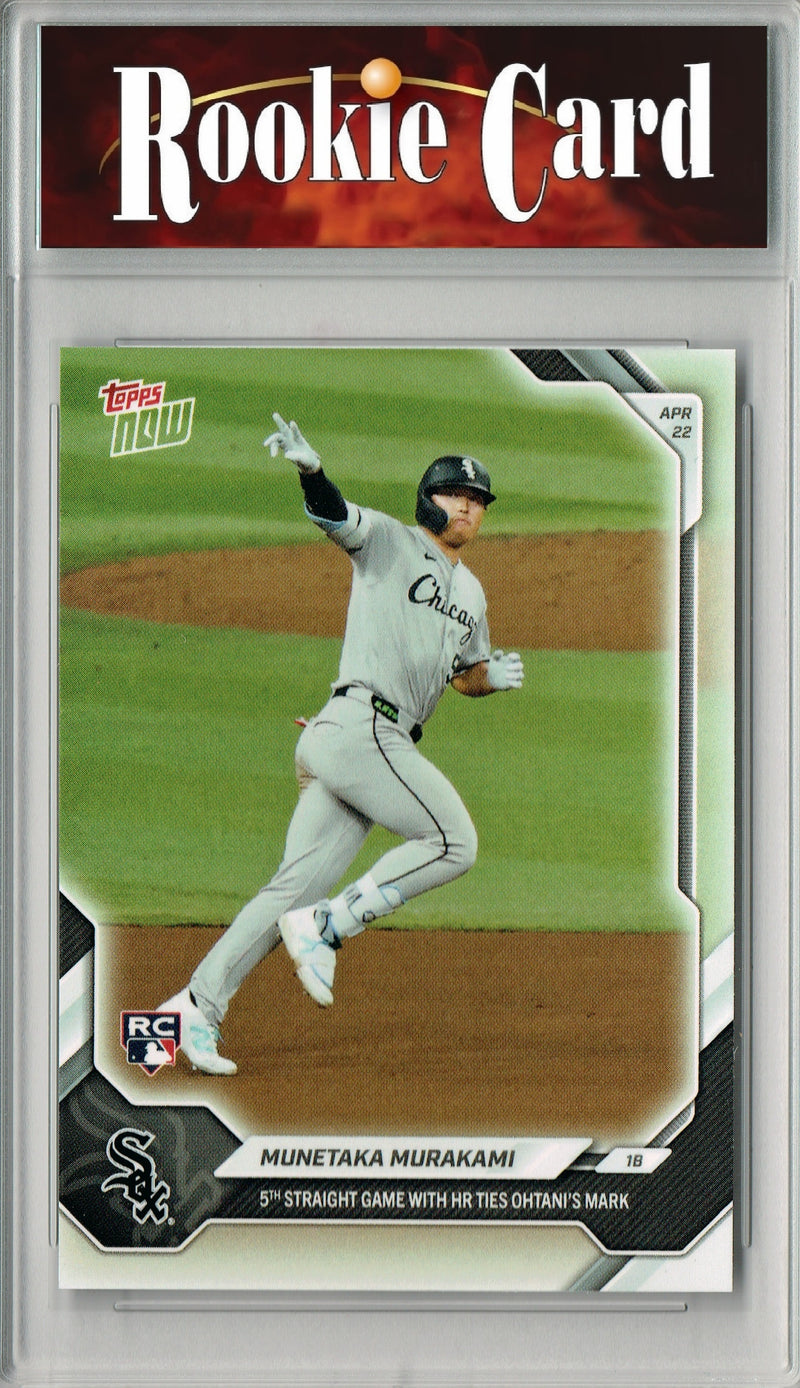 Munetaka Murakami Rookie Card Chicago White Sox Baseball Trading Card 2025 Topps Now #110 5th Straight Game Certified Mint+