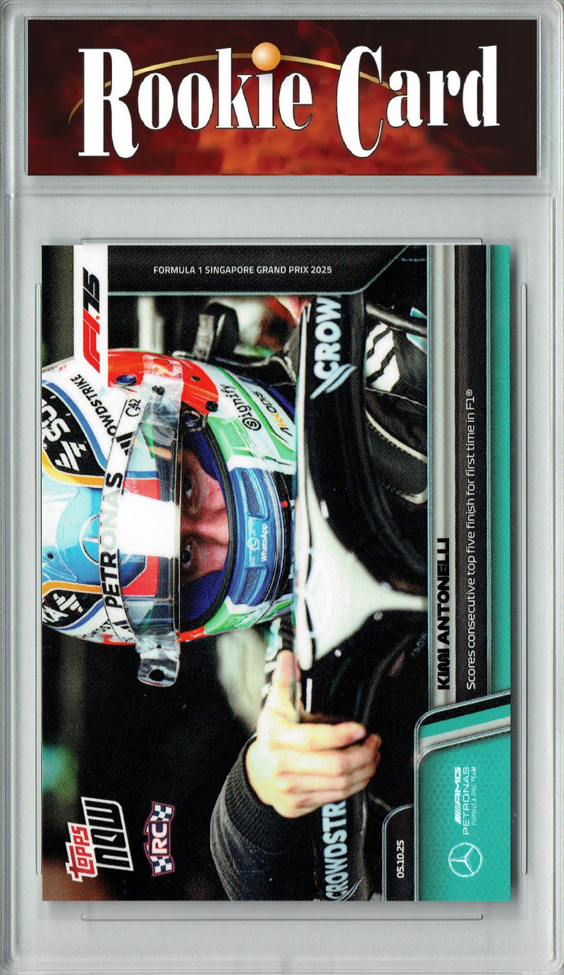 Kimi Antonelli Rookie Card 2025 Topps Now #68 F1 Top Five Rare Trading Card Mercedes Certified Mint+ Condition