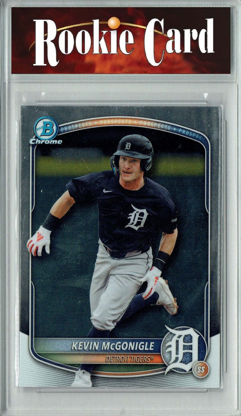 Certified Mint+ Kevin McGonigle 2025 Bowman Chrome #BDC-59 Rookie Card Detroit Tigers