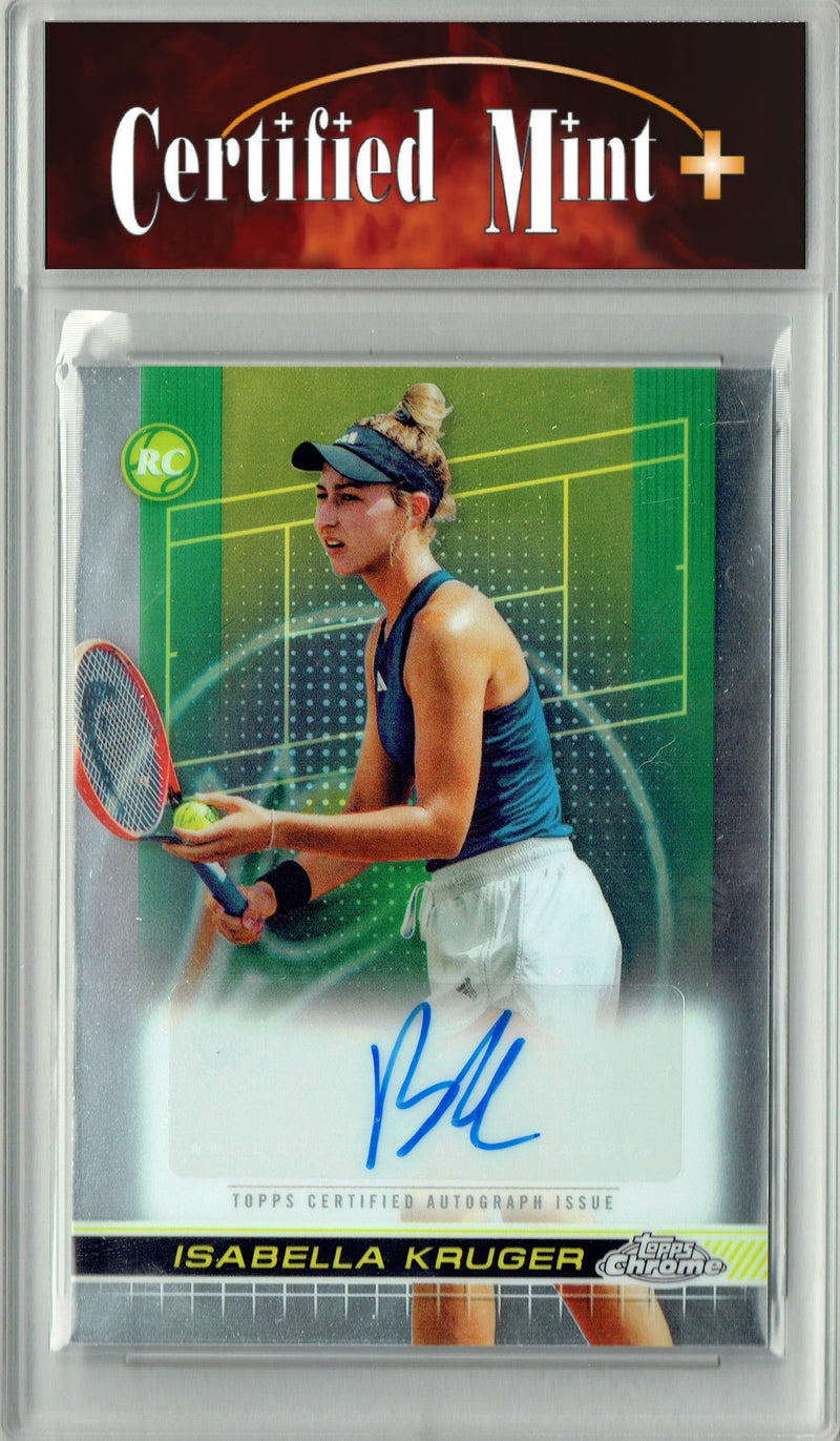 Certified Mint+ Isabella Kruger 2024 Topps Chrome #TCA-IKR Auto Rare Trading Card South Africa