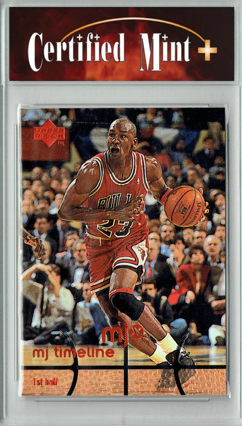 Michael Jordan Rare Trading Card 1998 Upper Deck #1 MJx Special Edition Chicago Bulls Certified Mint+