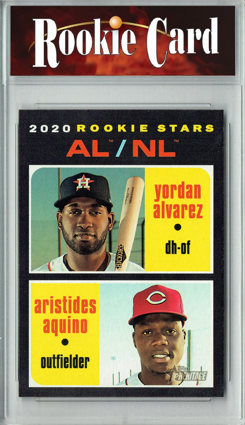 Yordan Alvarez Rookie Card 2020 Topps Heritage #54 0, Certified Mint+ Condition, Houston Astros Baseball