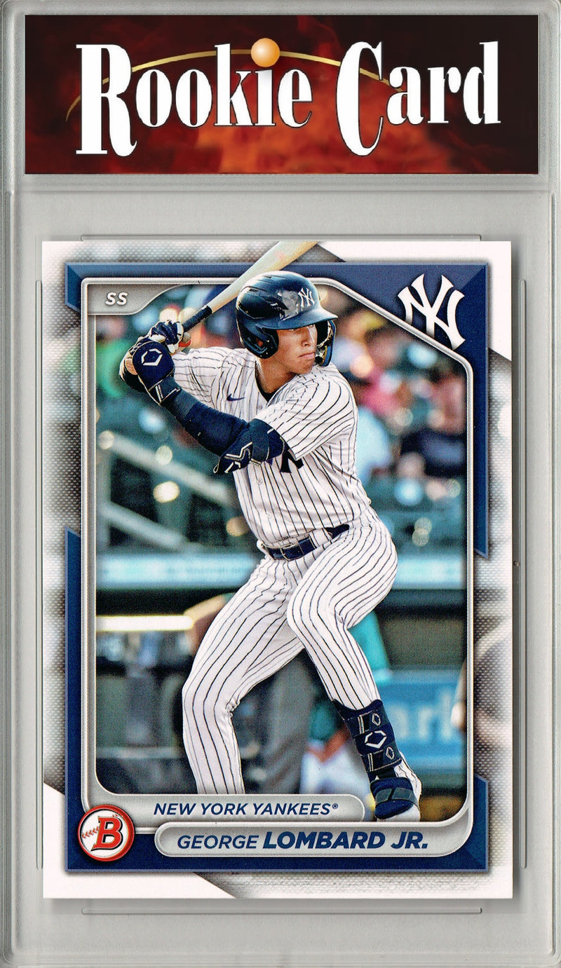George Lombard Jr. Rookie Card 2024 Bowman Draft #BD-118 0, Certified Mint+ Condition, New York Yankees Baseball